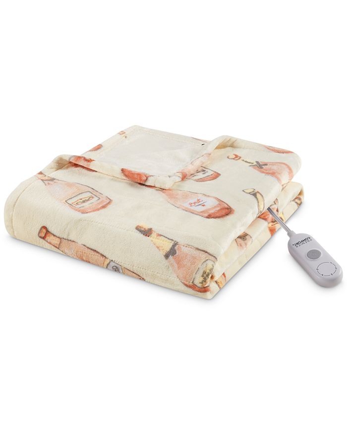 Premier Comfort Novelty Printed Heated Plush Throws, 50" x 60