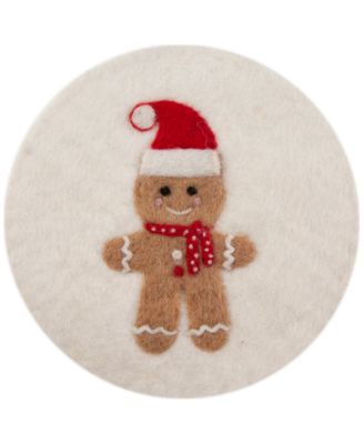 Thirstystone - Felted Wool Gingerbread Man Trivet