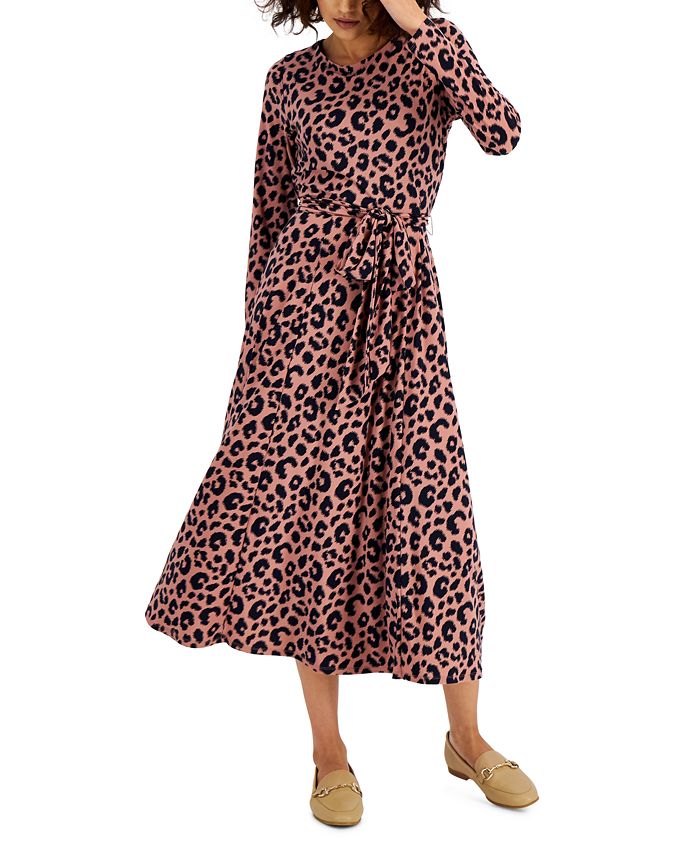 Anne klein animal print dress 2025