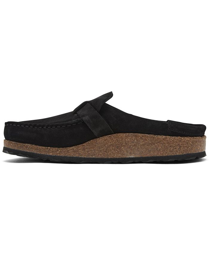 women's buckley suede buckle detail clogs