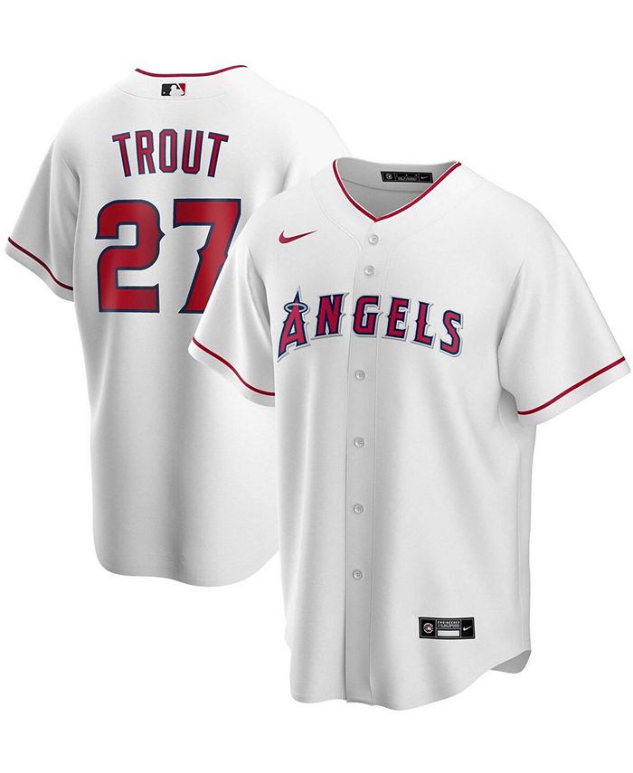 Nike Men's Los Angeles Angels Official Blank Replica Jersey - Macy's