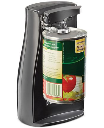 Proctor Silex 75217PS Black Electric Can Opener with Knife