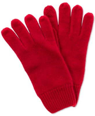 Charter Club - Text Thumb Cashmere Gloves