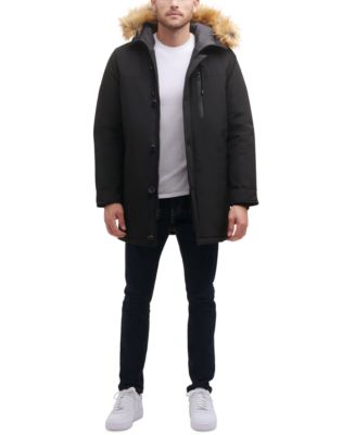 GUESS Men's Heavy Weight Parka Jacket - Macy's