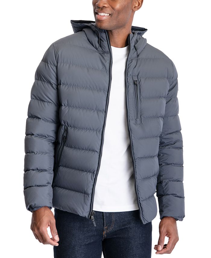 Michael Kors Men's Hipster Puffer Jacket, Created for Macy's & Reviews ...