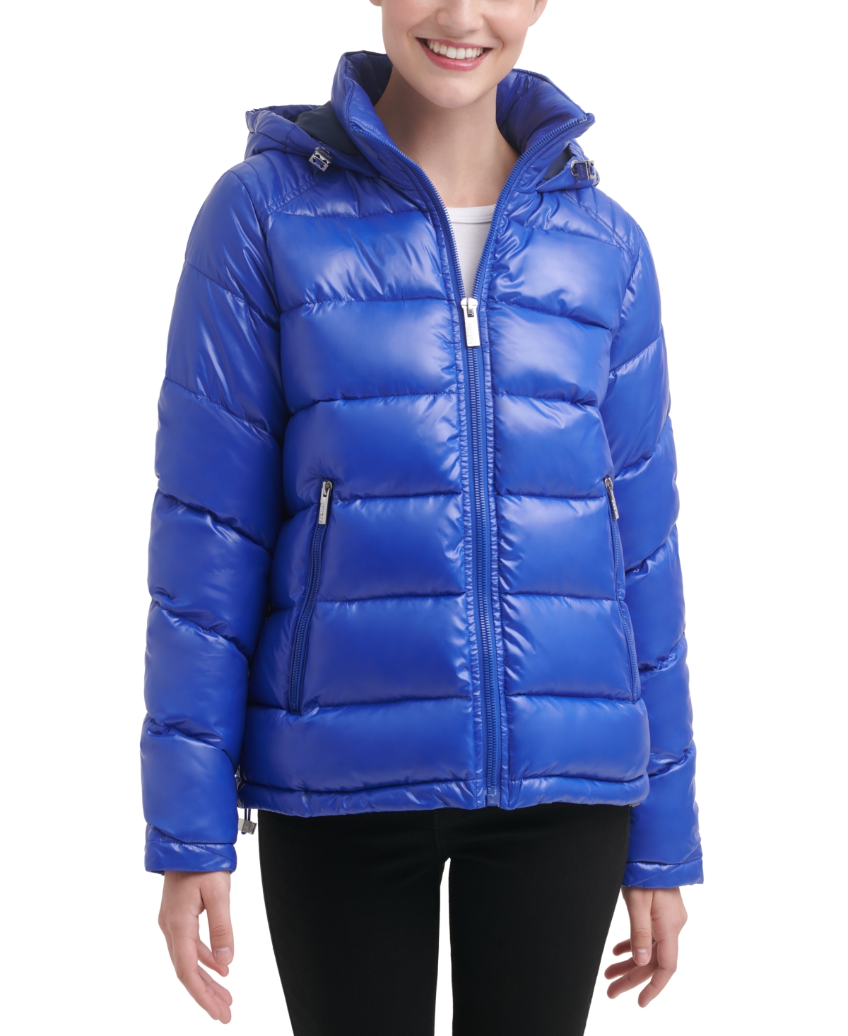 Blue guess sale puffer coat