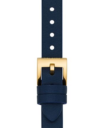 Tory Burch - Women's Logo Studded Blue Leather Strap For Apple Watch&reg; 38mm/40mm