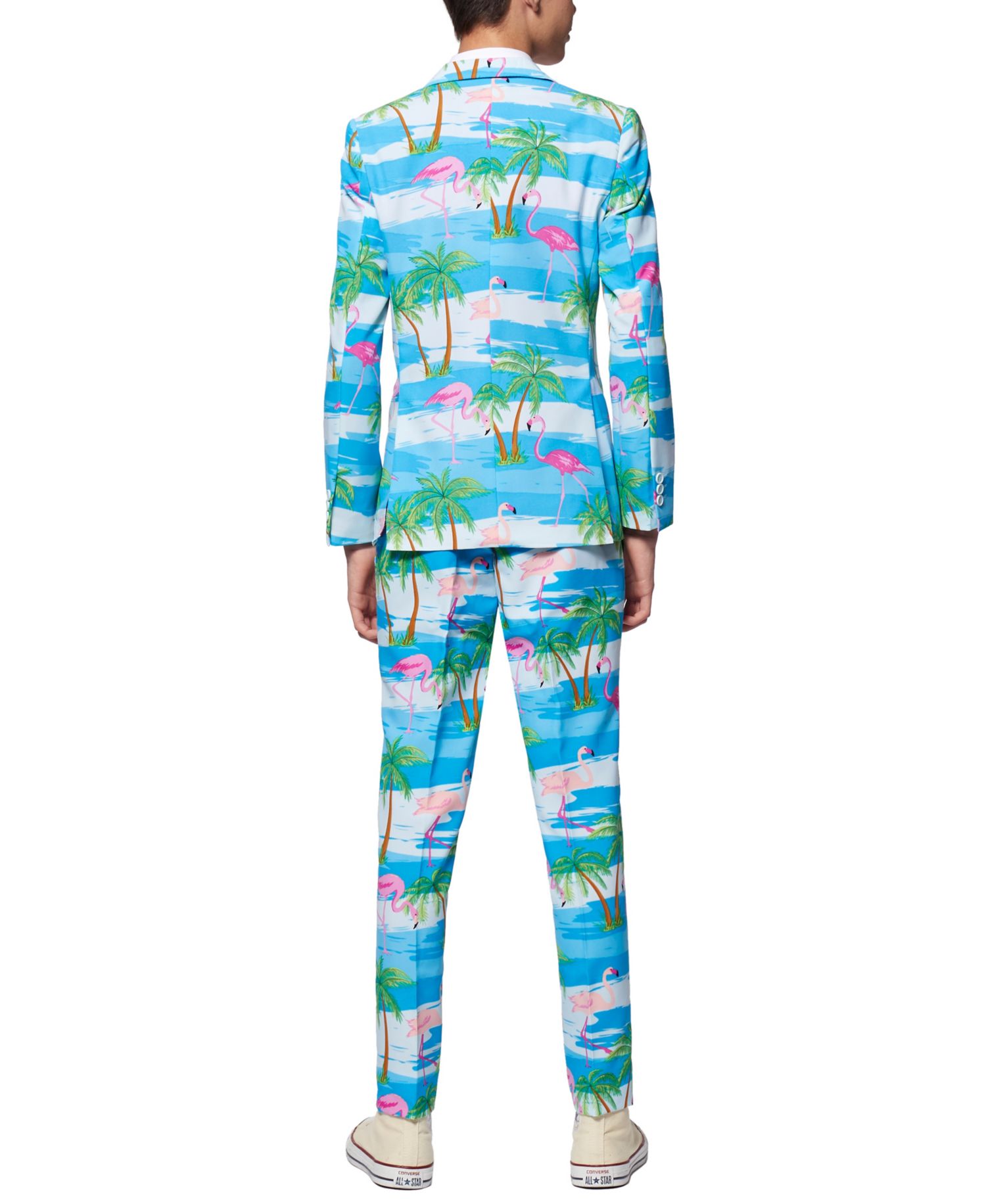 Teen Boys Flaminguy Flamingo Suit Including Blazer, Pants and Clip-On-Tie