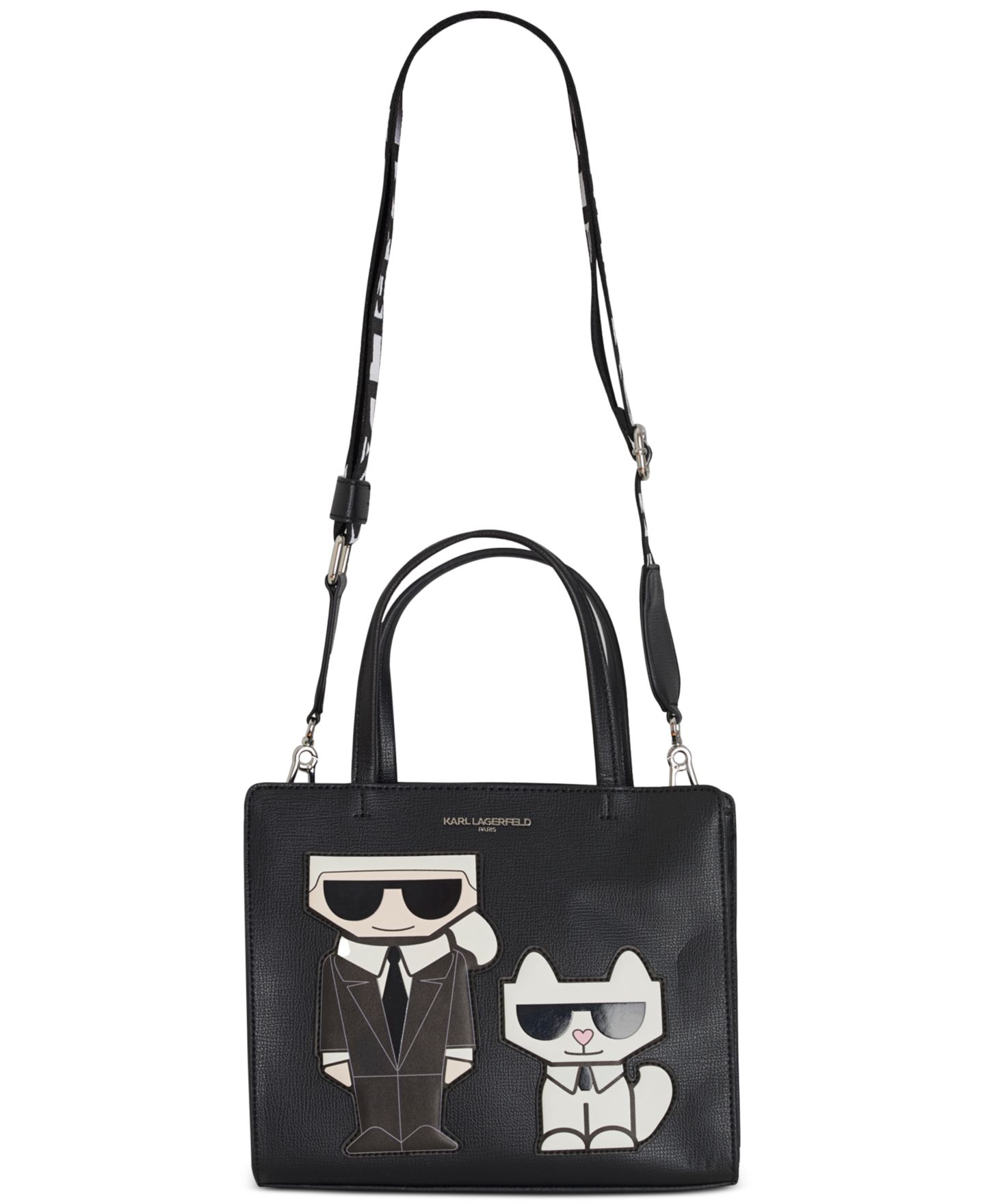Женская сумка KARL LAGERFELD PARIS Maybelle Satchel, цвет: Чёрный — фото 5