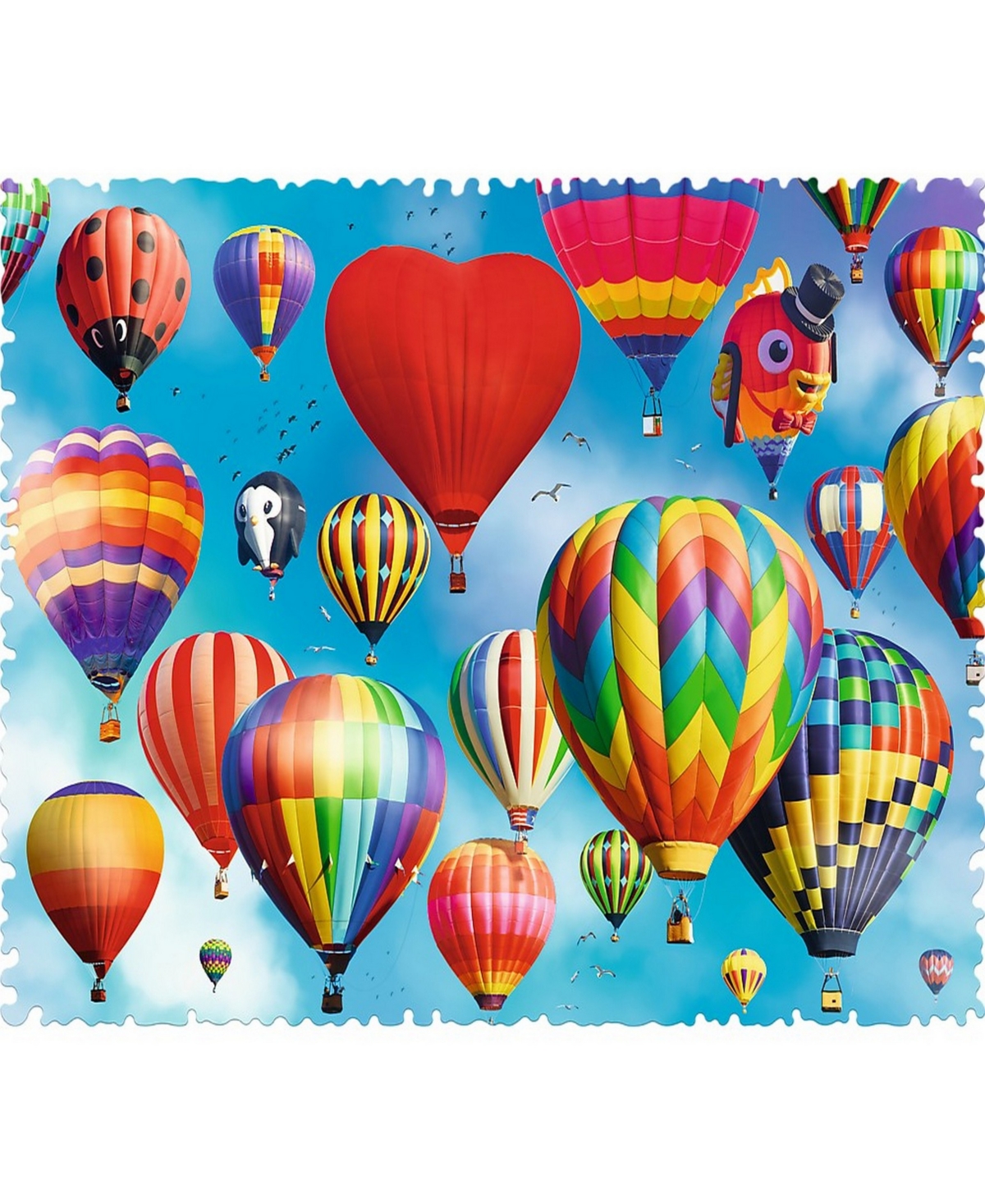 TREFL CRAZY SHAPE JIGSAW PUZZLE COLORFUL BALLOONS, 600 PIECES 