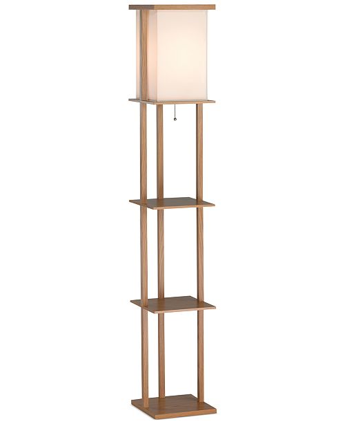 Adesso Barbery Shelf Floor Lamp Reviews All Lighting Home