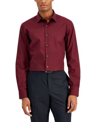 Red Slim Fit Mens Dress Shirts - Macy's