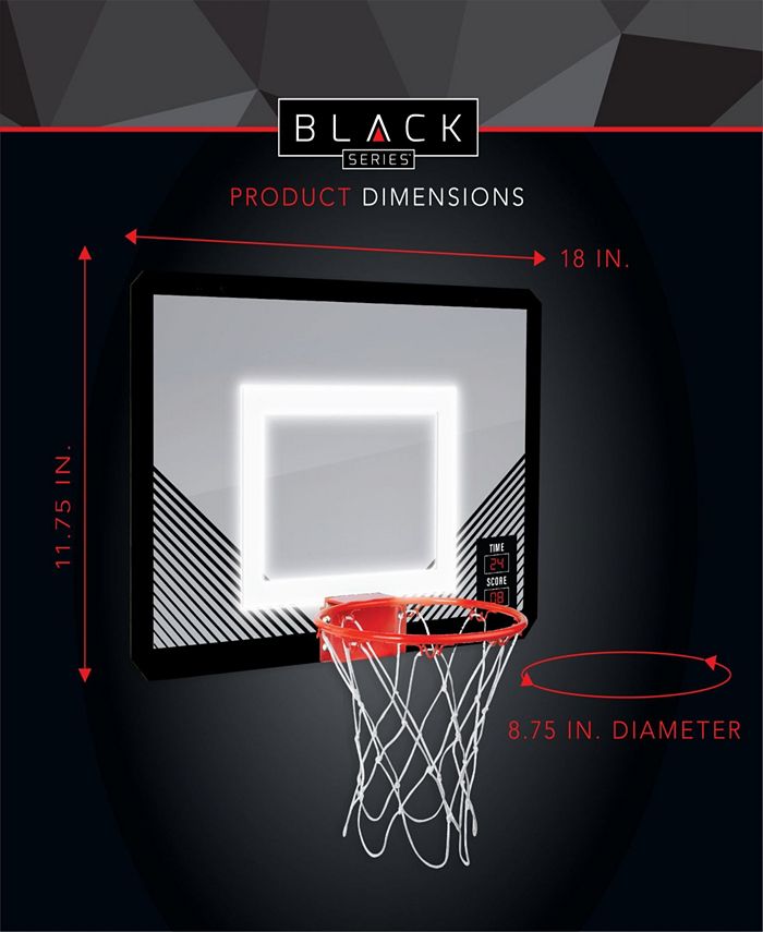 Black Series Basketball Hoop LightUp Pro 18" Macy's