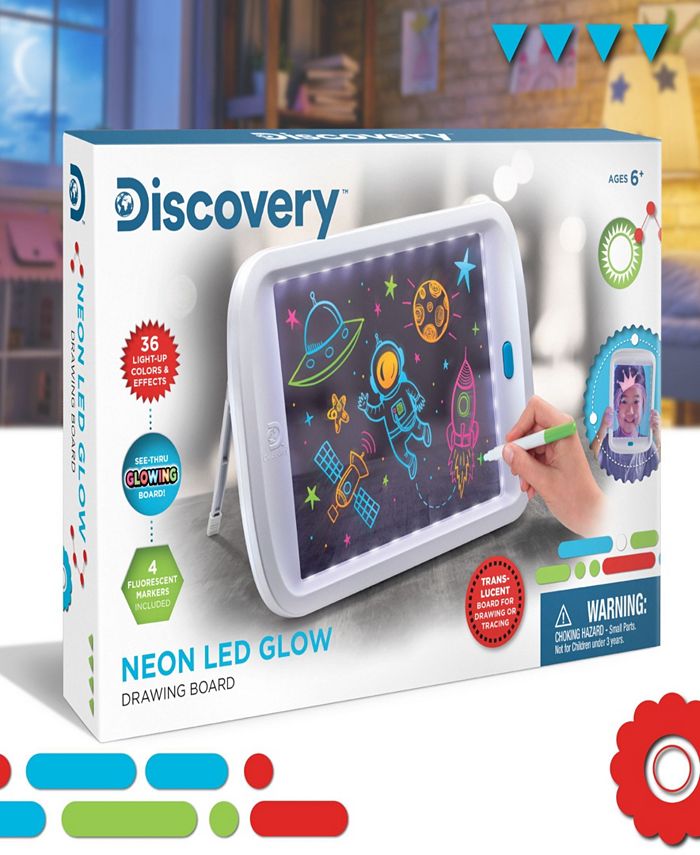 Discovery Kids Discovery Toy Drawing Light Board Neon Glow & Reviews