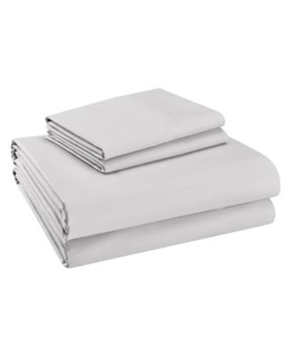 Queen 400 Thread Count Ultimate Percale Cotton Solid Sheet Set Ivory - Purity Home