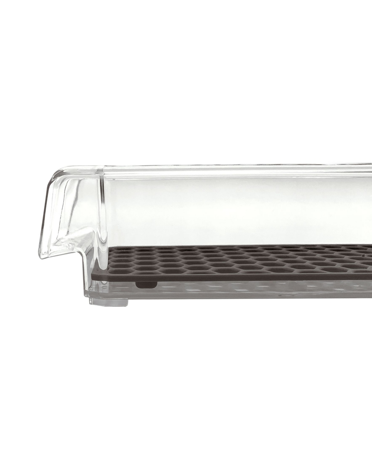 Shop Spectrum Diversified Hexa In-fridge Small Organizer Bin For Refrigerator Storage In Clear And Dark Gray