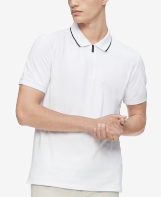 calvin klein zip polo