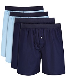 Men's 4-Pk. Cotton Boxers, Created for Macy's 