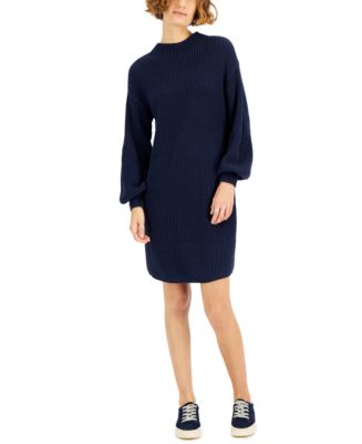 Style & Co Mock Neck Sweater Dress, Created for Macy's & Reviews ...
