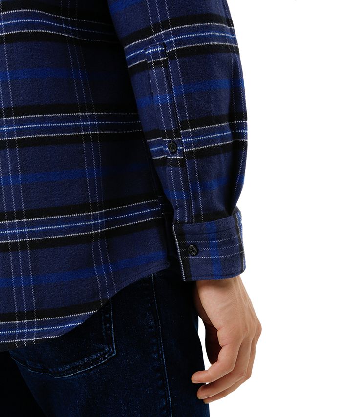 HUGO Hugo Boss Men's Ermann RelaxedFit Plaid Flannel Shirt Macy's