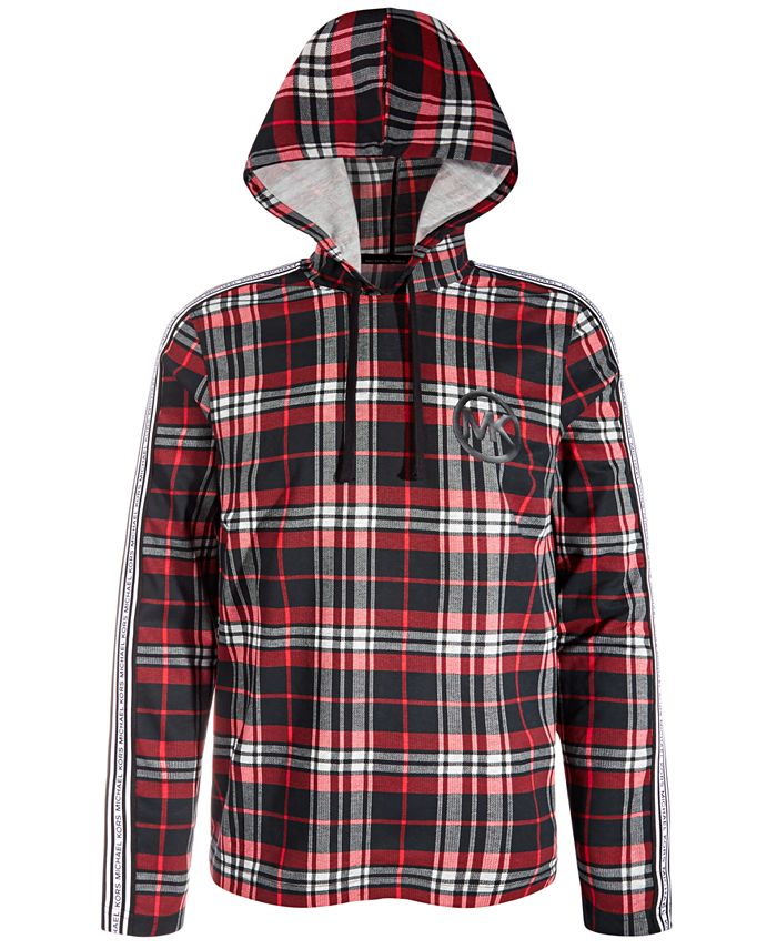 Michael Kors Men's Holiday Plaid Pajama Hoodie Macy's