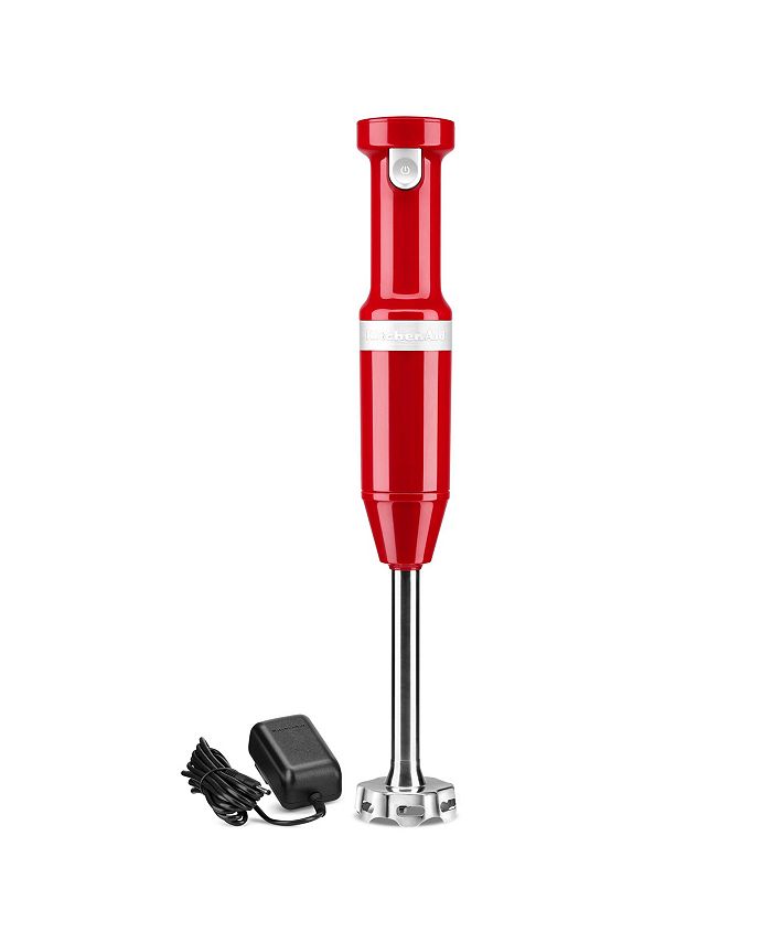 KHBBV83BM KitchenAid Cordless Variable Speed Hand Blender with Chopper and  Whisk Attachment