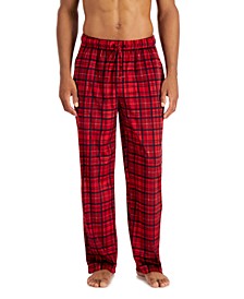 Men's Printed Fleece Pajama Pants, Created for Macy's