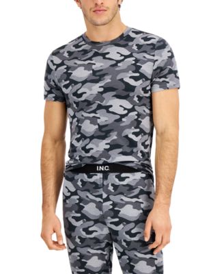 INC International Concepts - Men's Camo-Print Pajama Top