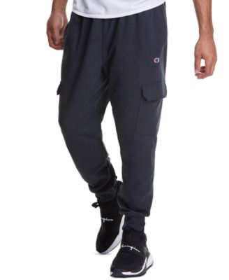 mens cargo fleece sweatpants