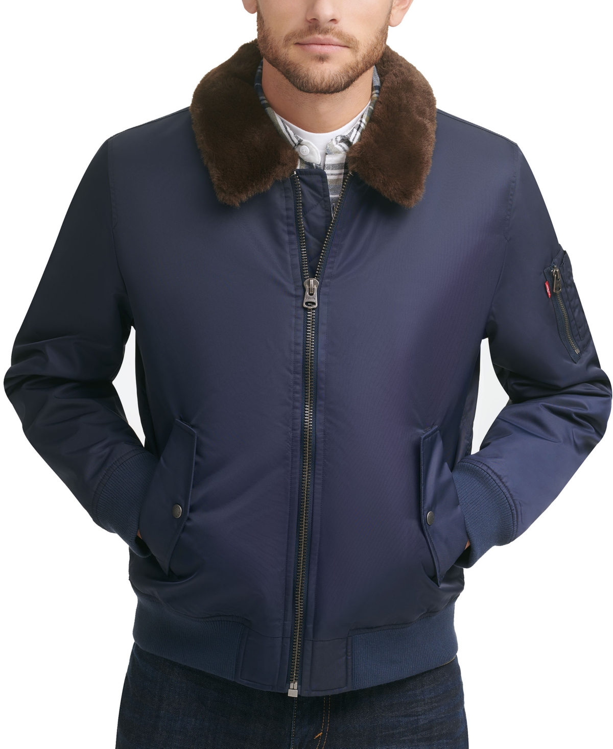 Levi's faux fur jacket outlet