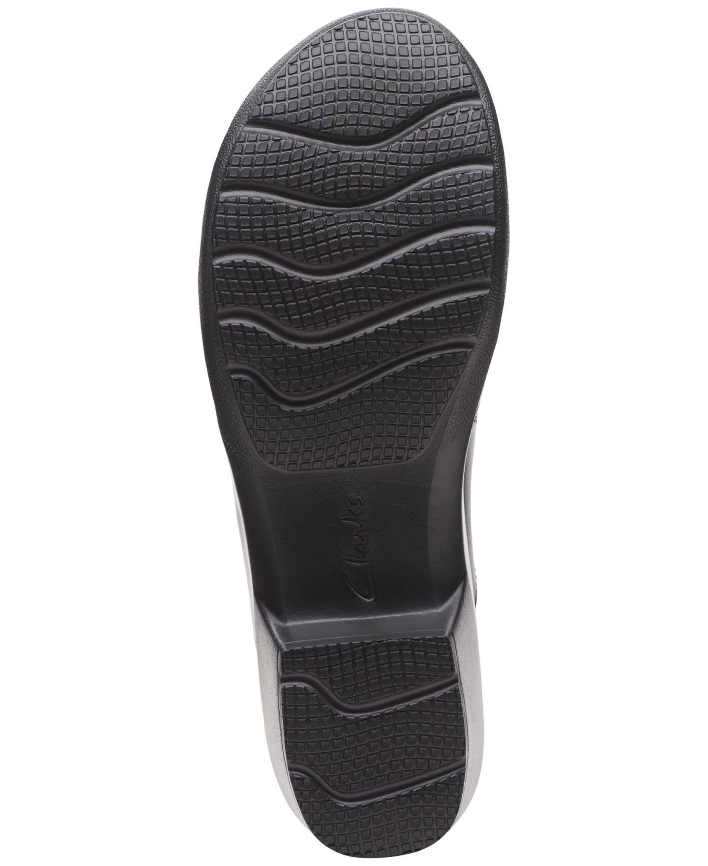 Обувь Clarks Women's Angie Pearl Slip-On Shoes, цвет: Чёрный кожаный — фото 5
