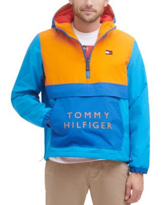 orange and blue tommy hilfiger jacket