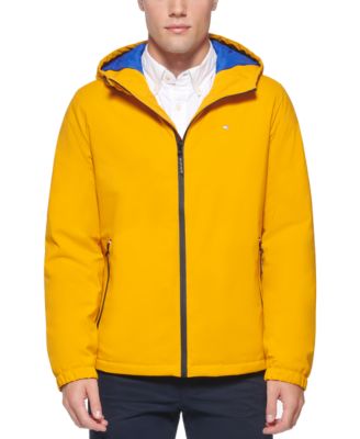 tommy hilfiger yellow rain jacket