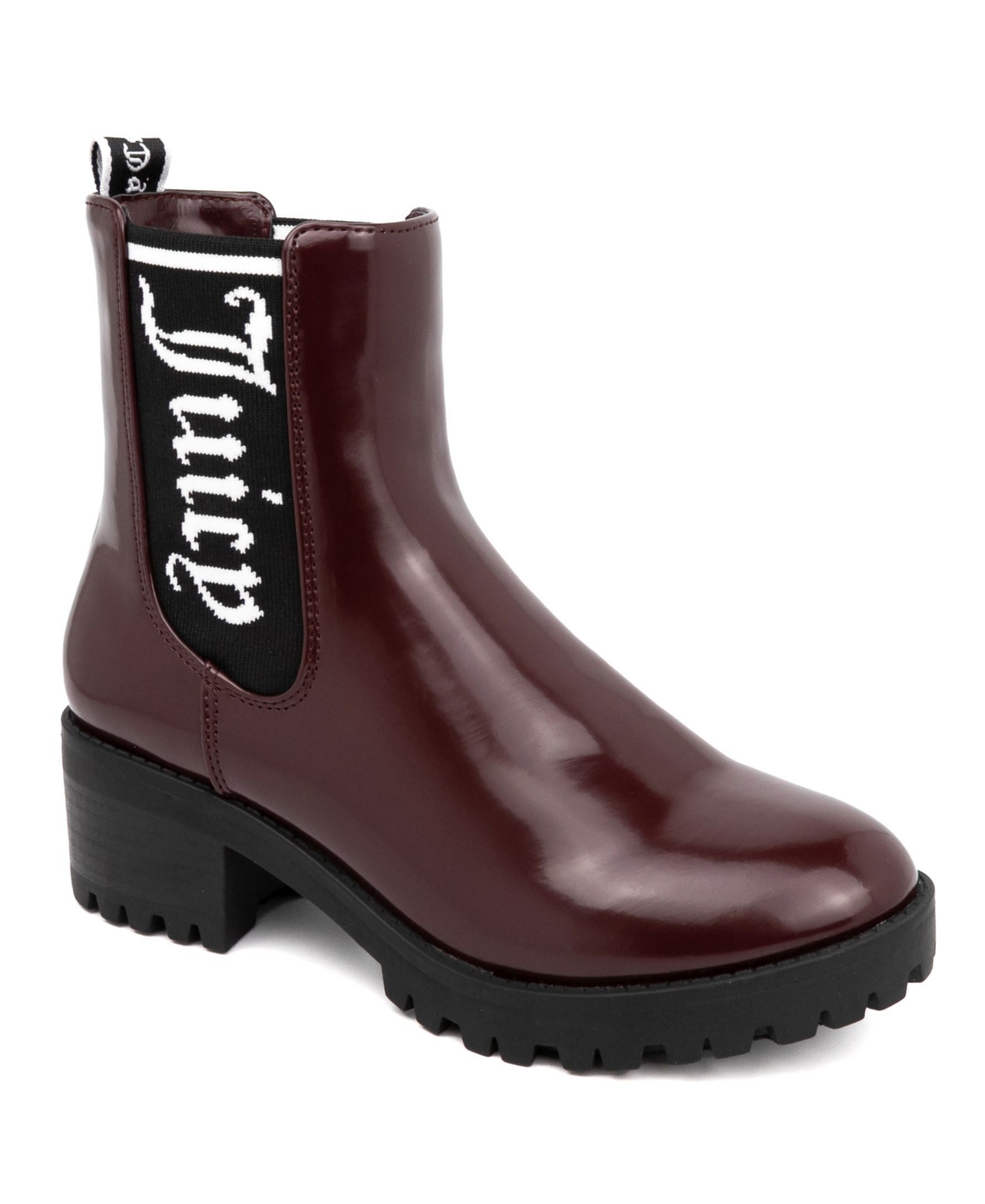 Shop Juicy Couture Women's One-up Ankle Boots In Burgundy,burgundy-rr
