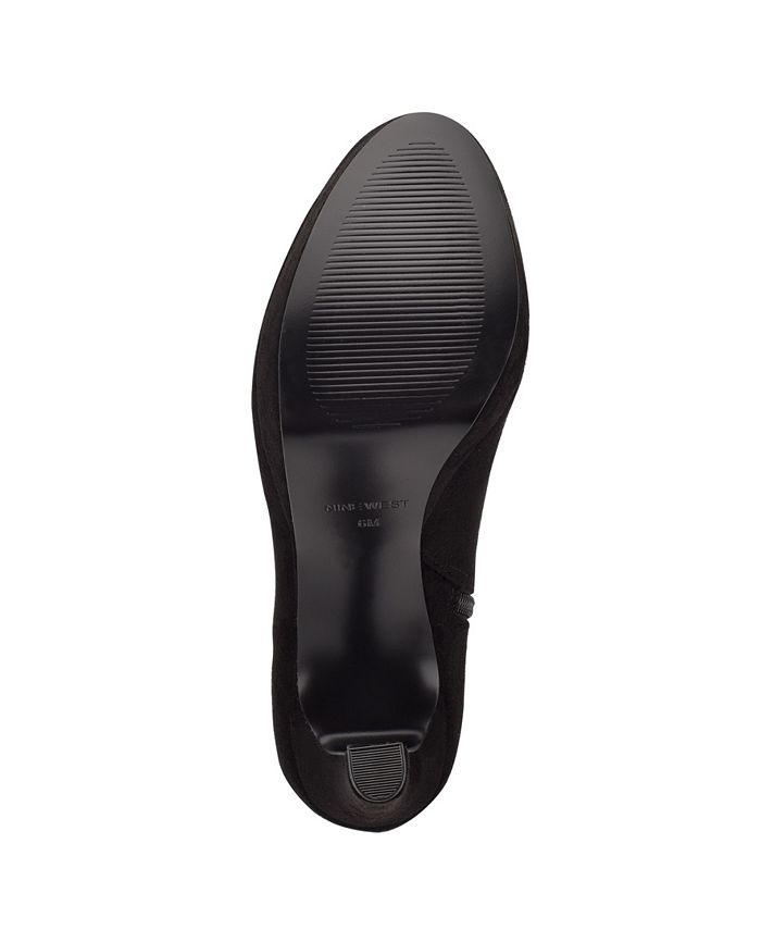 NINE WEST Stivaletti Glowup2 Donna - Tacco Alto Sottile Con Plateau, Chiusura Lampo, Comodi Per Tutto Il Giorno