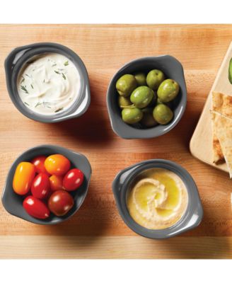 Ceramics Round Ramekin Dipper Cups, Set of 4