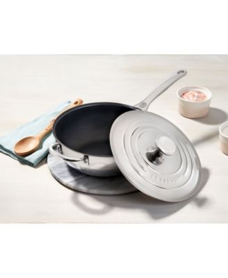3.5-Qt. Nonstick Stainless Steel Saucier Pan