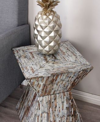 Multi Mussel Shells and Contemporary Accent Table