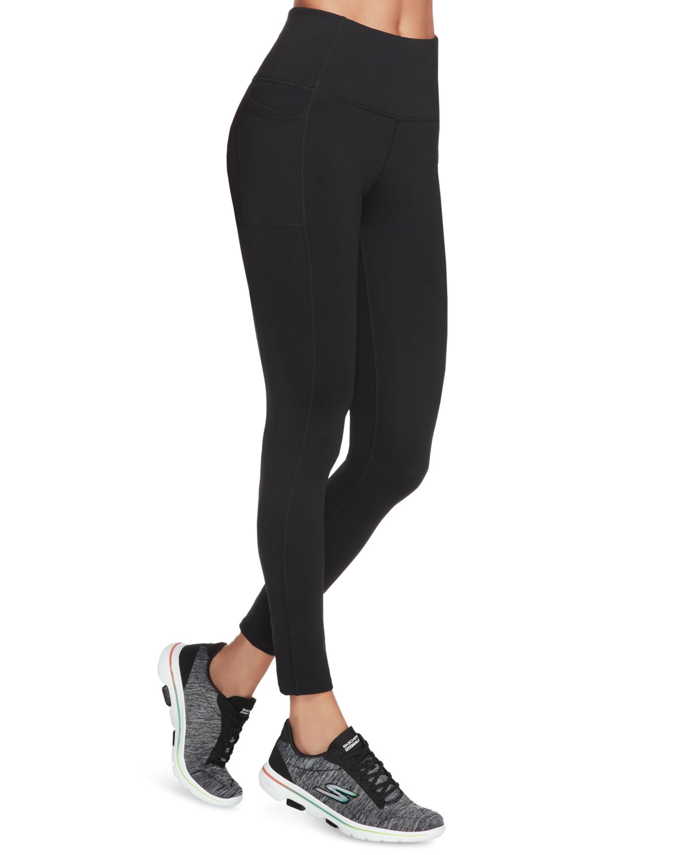 Женские леггинсы Skechers Gowalk, цвет: Насыщенный чёрный — фото 3