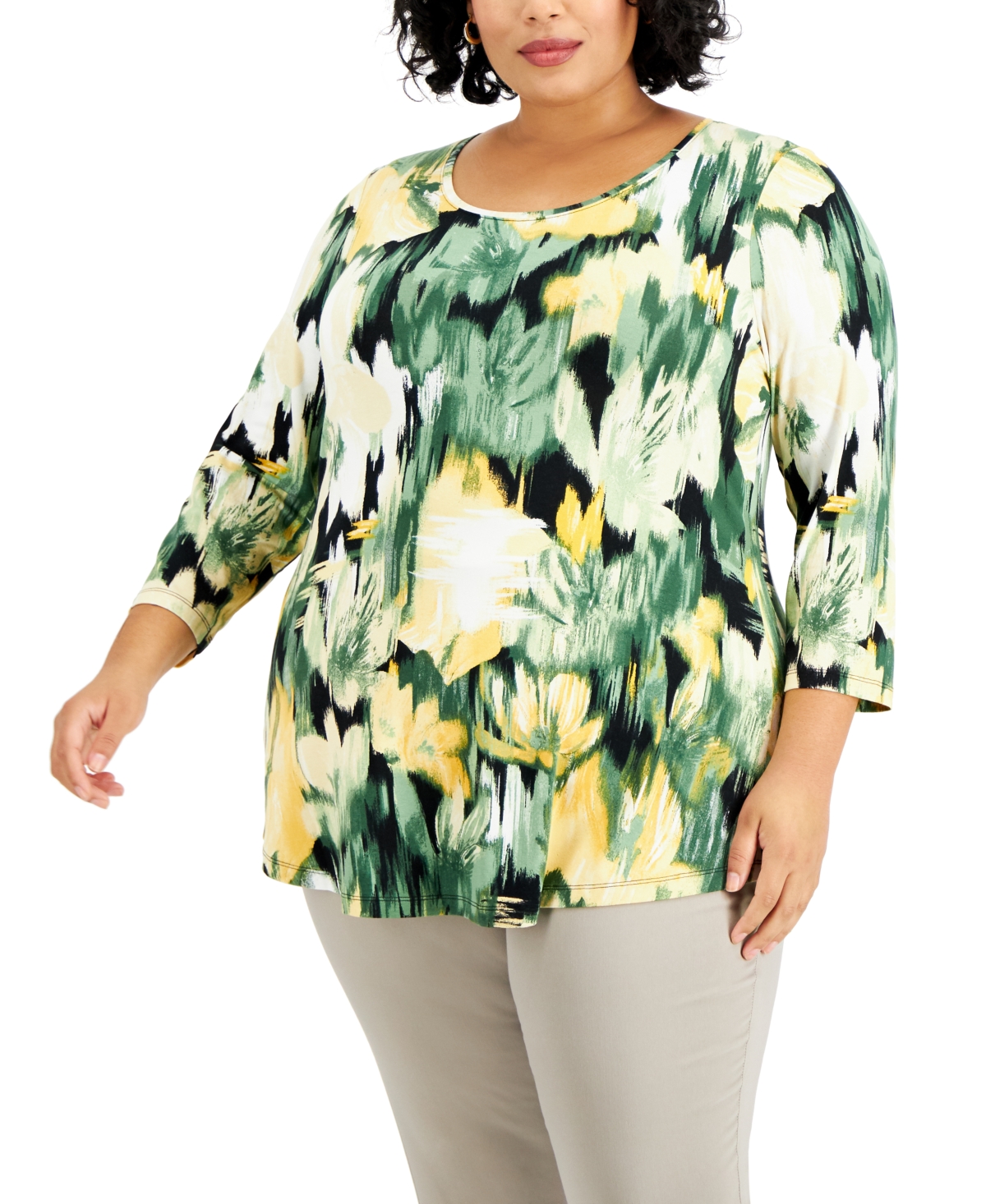 Jm collection plus size tops online