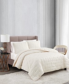 Tufted Ivory 3 Piece Quilt Set, King