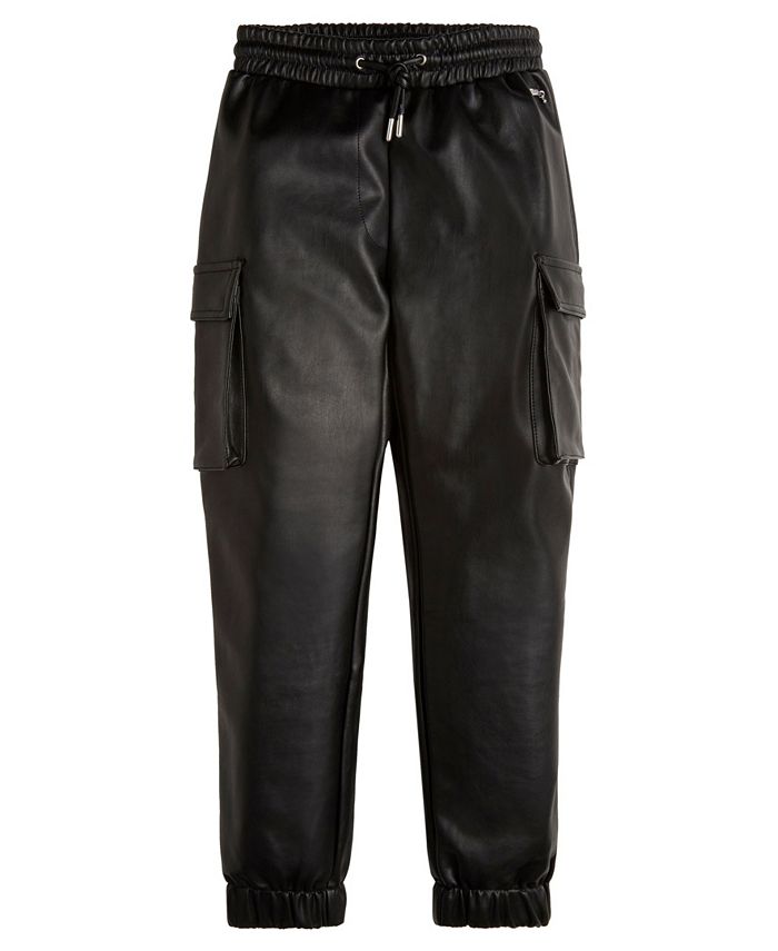 GUESS Soto Faux-Leather Pants - Macy's