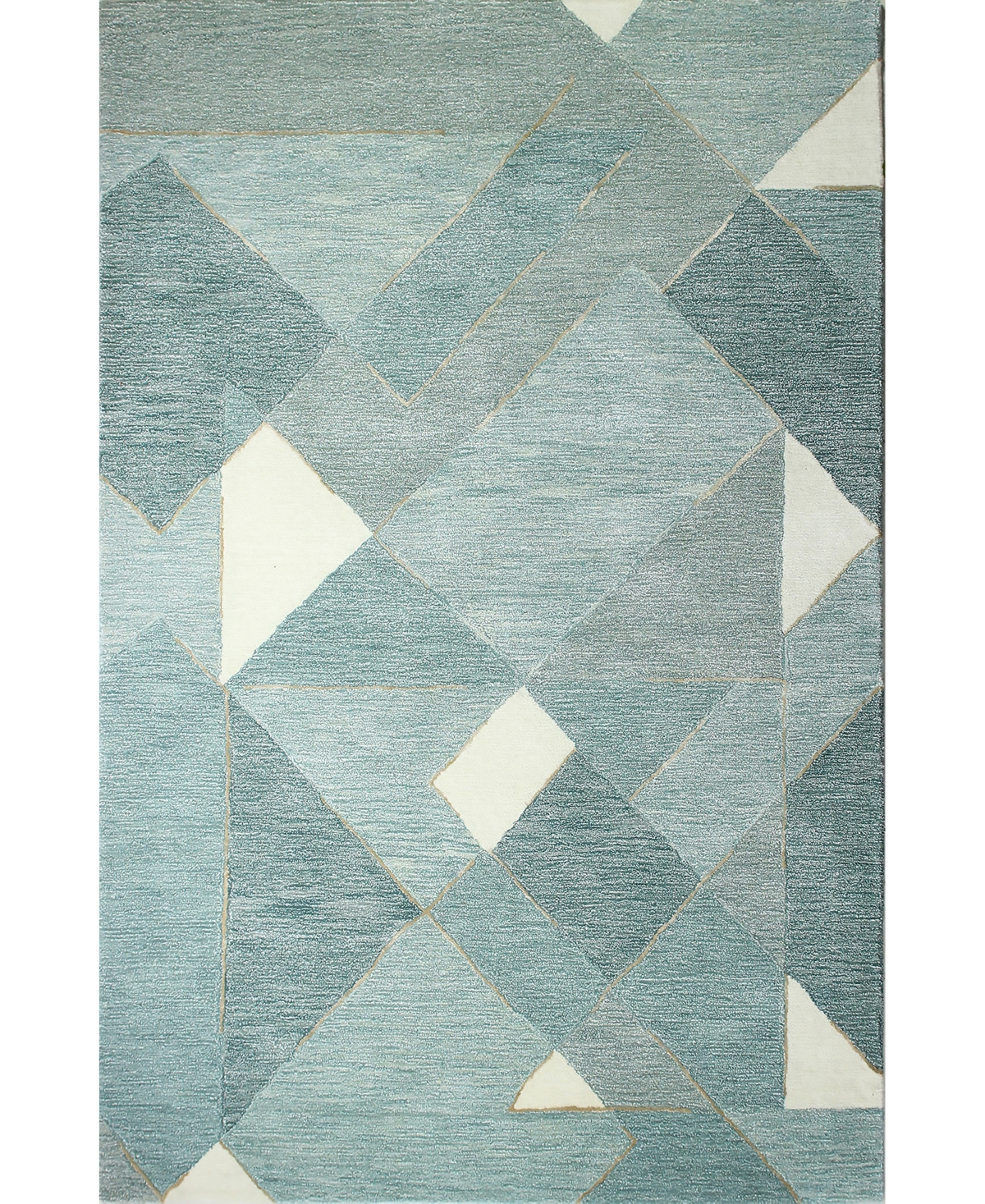 Bb Rugs Downtown DOW380 5'6in x 8'6in Area Rug - Aqua