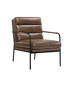 Upholstered Metal Accent Chair