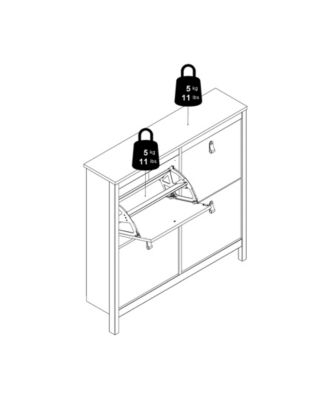 Madrid 4-Drawer Shoe Cabinet