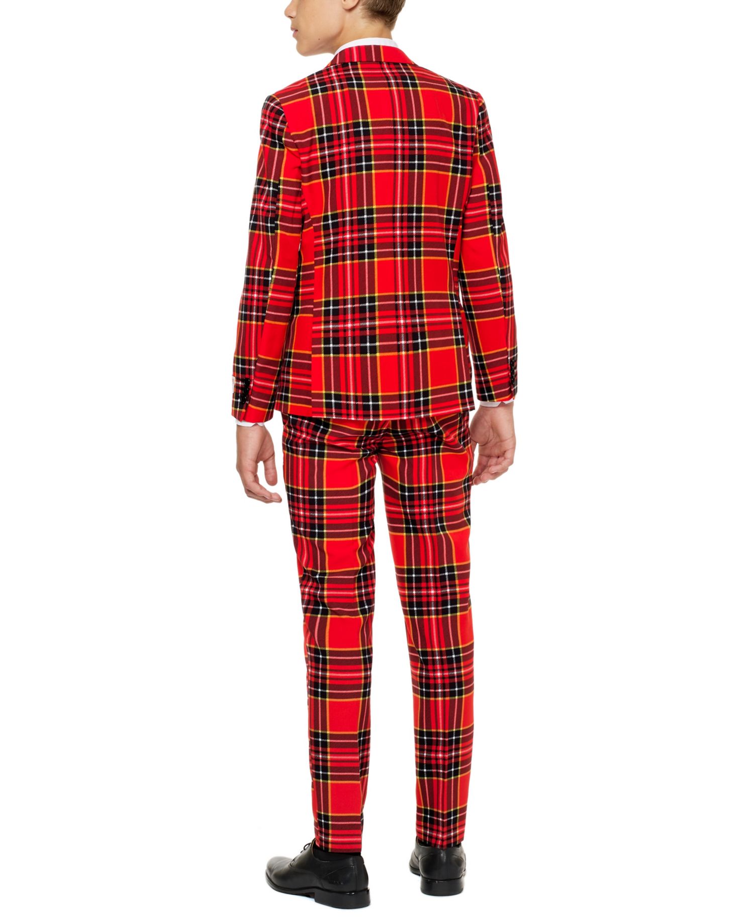 Big Boys The Lumberjack Christmas Suit Including Blazer, Pants and Clip-On-Tie