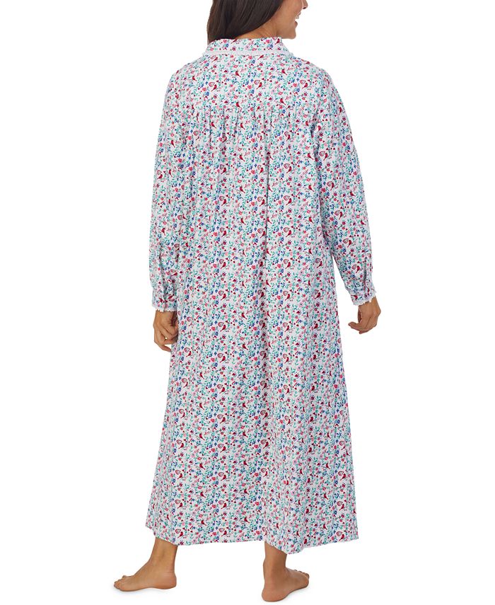 Lanz of Salzburg Cotton LaceTrim Flannel Nightgown & Reviews All