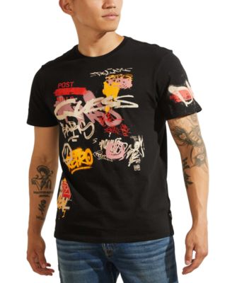 GUESS - Men's Graffiti Collage Print T-Shirt
