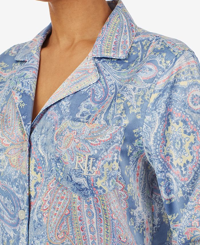 Lauren Ralph Lauren Paisley-Print Pajama Set - Macy's