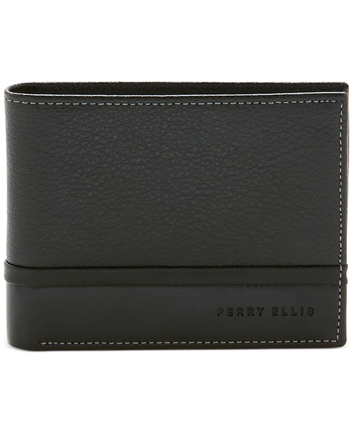 UPC 015712054791 product image for Perry Ellis Portfolio Men's Pebble Smooth Contrast Bifold Wallet | upcitemdb.com